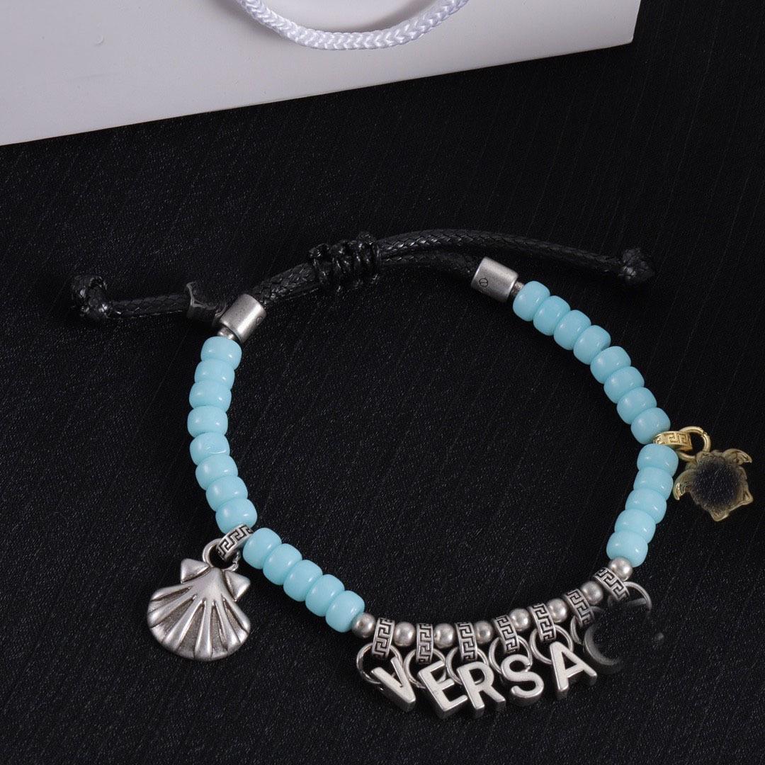 Versace Retro Turquoise Beaded Necklace for Women
Versace Retro Turquoise Beaded Necklace for Women