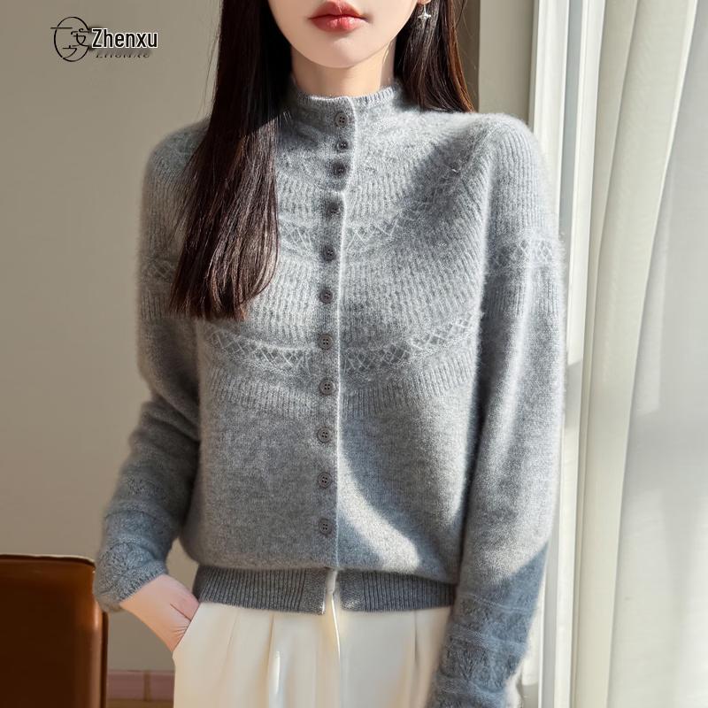 Women s 100% Wool Semi-High Neck Hollow-Out Sweater M
Women s 100% Wool Semi-High Neck Hollow-Out Sweater M