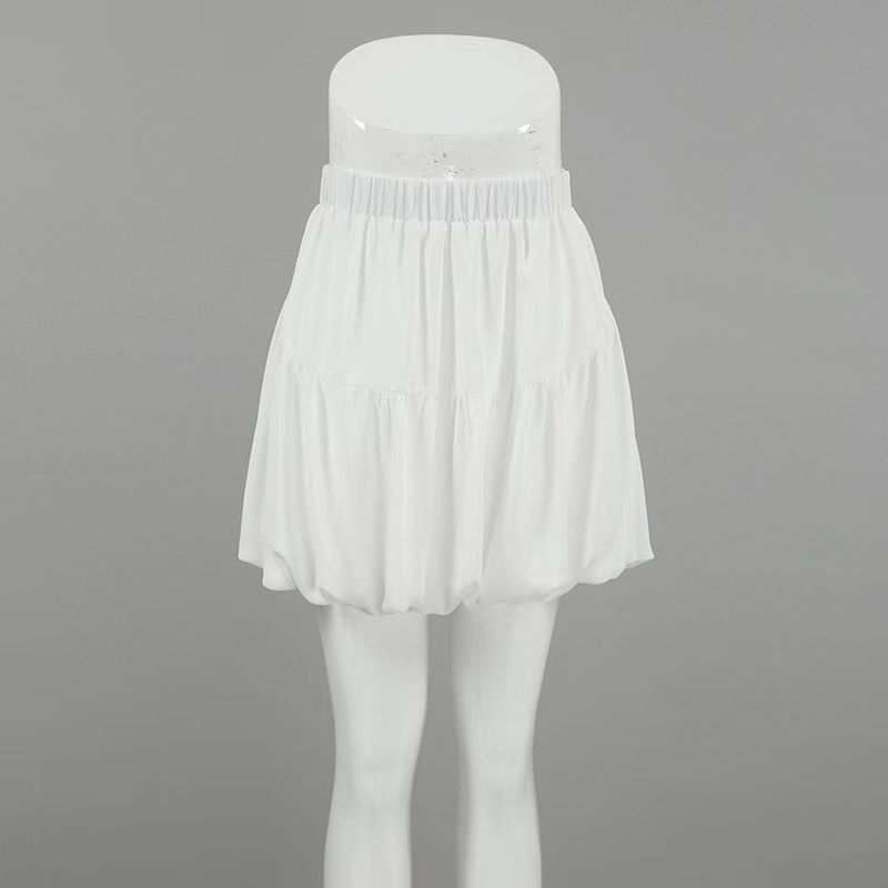 Fashion Style Fashion Skirt Pure Color Balloon Skirt Skirt Solid Color High Waisted Skirt White S
Fashion Style Fashion Skirt Pure Color Balloon Skirt Skirt Solid Color High Waisted Skirt White S