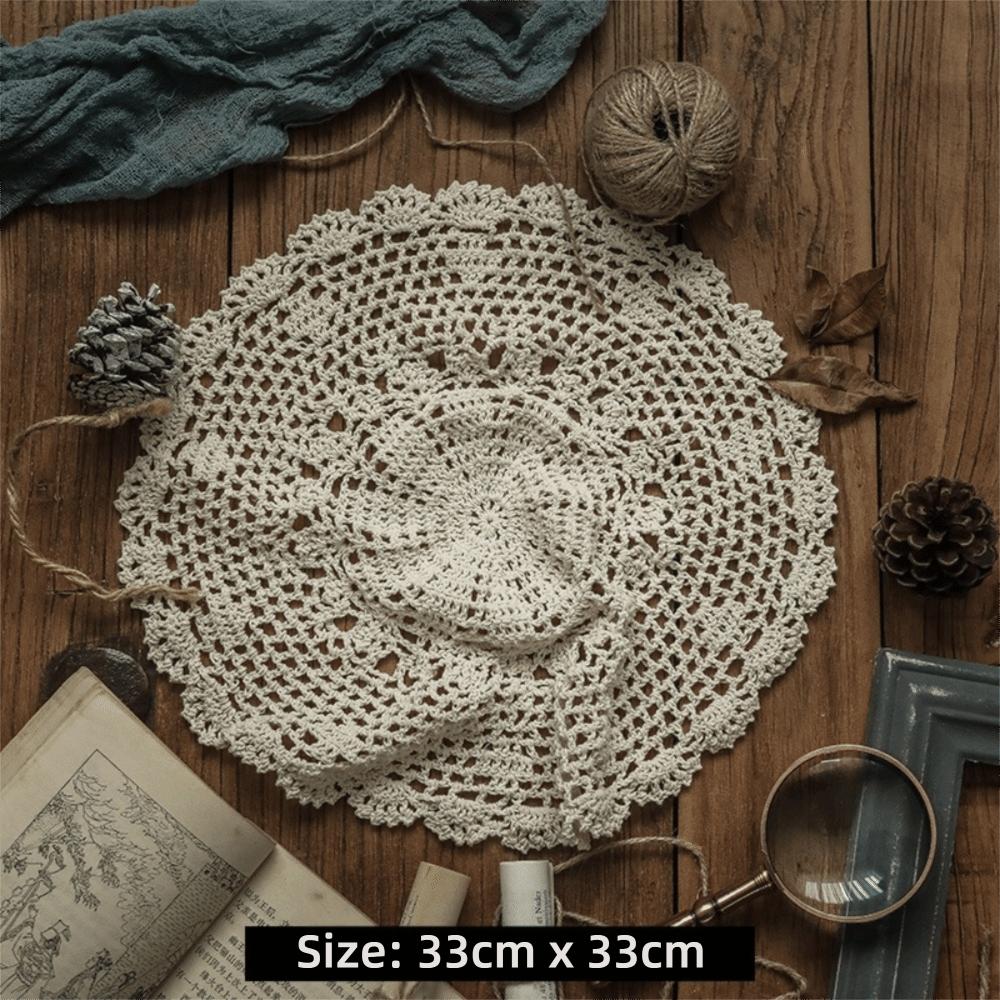Round Oval Crocheted Doilies Vintage Tablecloth New Wedding Event Decor 33x33cm
Round Oval Crocheted Doilies Vintage Tablecloth New Wedding Event Decor 33x33cm