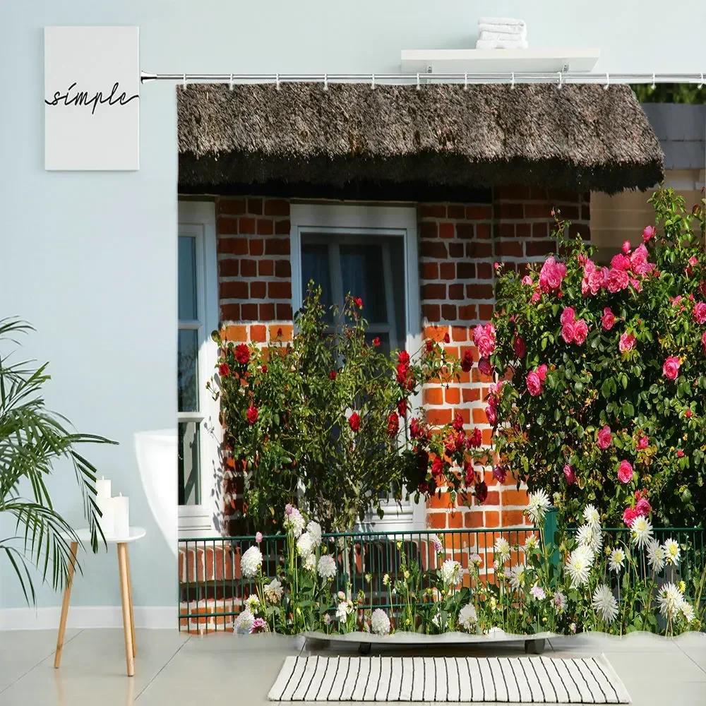 Garden Scenery Shower Curtain Country Farmhouse Wooden House Green Plants Flower Spring Nature Photography Bathroom Decor Screen W60H190(CM)-1 Pcs
Garden Scenery Shower Curtain Country Farmhouse Wooden House Green Plants Flower Spring Nature Photography Bathroom Decor Screen W60H190(CM)-1 Pcs