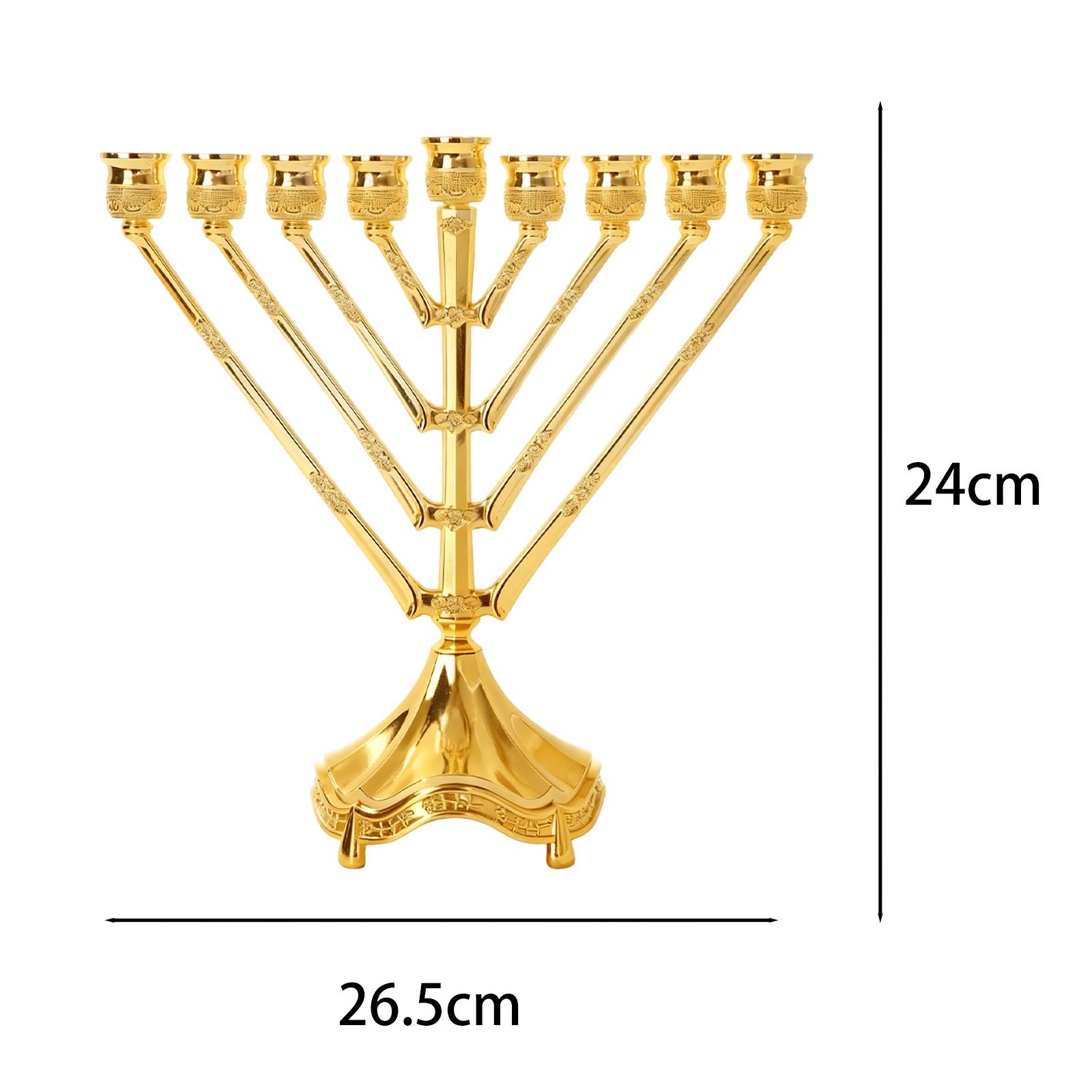 Vintage Hanukkah Menorah with 9 Arms Jerusalem Temple Candle Holder Sturdy for Prayer Festive Celebration Chanukah Decoration золотий
Vintage Hanukkah Menorah with 9 Arms Jerusalem Temple Candle Holder Sturdy for Prayer Festive Celebration Chanukah Decoration золотий