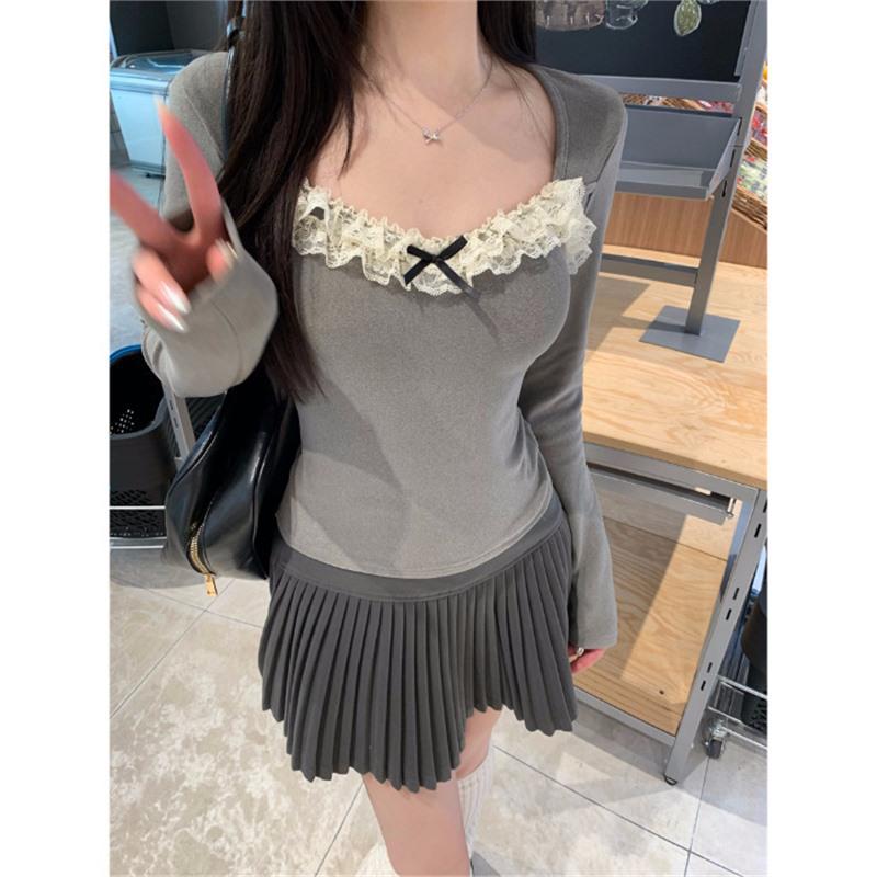 Чистая элегантность: Вязаный трикотаж с кружевной отделкой, круглым вырезом и облегающего кроя для женщин Large серый
Чистая элегантность: Вязаный трикотаж с кружевной отделкой, круглым вырезом и облегающего кроя для женщин Large серый