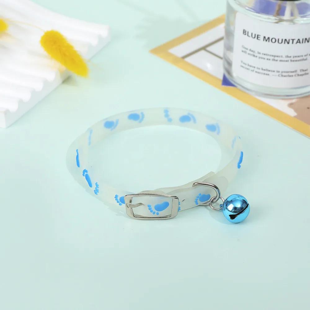 1PC Fluorescent Silicone Human Footprint Collars for Cats and Dogs Luminous Collars Night Travel Anti-lost Pet Supplies
1PC Fluorescent Silicone Human Footprint Collars for Cats and Dogs Luminous Collars Night Travel Anti-lost Pet Supplies