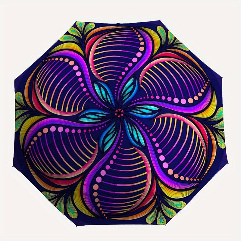 1pc Colorful Floral MandalaAutomatic Folding Umbrella, Portable & Foldable Design with 8 Ribs, Casual Outdoor Accessory yy250804256
1pc Colorful Floral MandalaAutomatic Folding Umbrella, Portable & Foldable Design with 8 Ribs, Casual Outdoor Accessory yy250804256