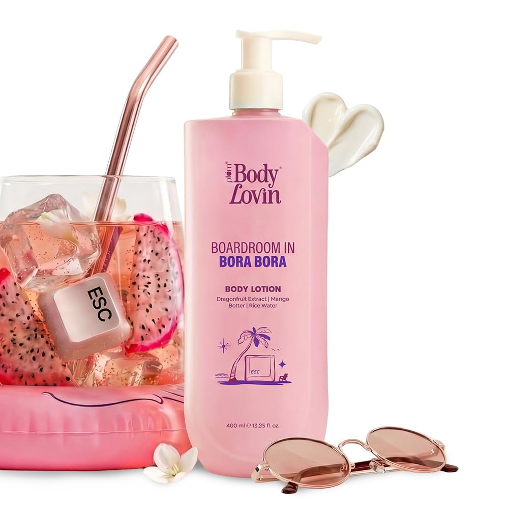 Plum BodyLovin’ Boardroom In Bora Bora Body Lotion | Hydrating & Brightening Body Lotion | Lightweight Hydration | Dragonfruit Extract, Mango Butt
Plum BodyLovin’ Boardroom In Bora Bora Body Lotion | Hydrating & Brightening Body Lotion | Lightweight Hydration | Dragonfruit Extract, Mango Butt