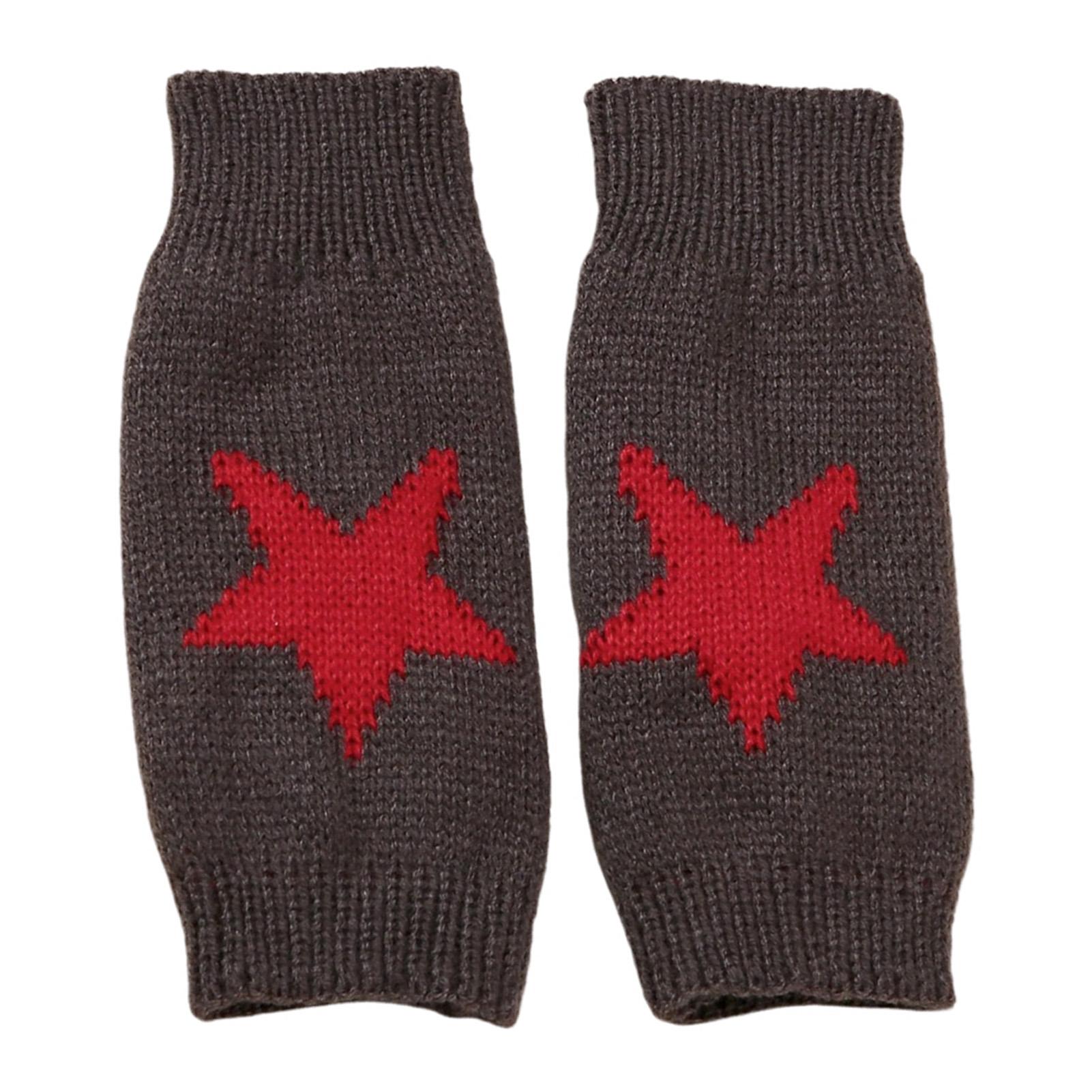 Y2K Star Knitted Gloves Women Pentagram Half Finger Warm Mitten Autumn Winter INS Fashion Five Pointed Star Fingerless Gloves темно-сірий колір
Y2K Star Knitted Gloves Women Pentagram Half Finger Warm Mitten Autumn Winter INS Fashion Five Pointed Star Fingerless Gloves темно-сірий колір