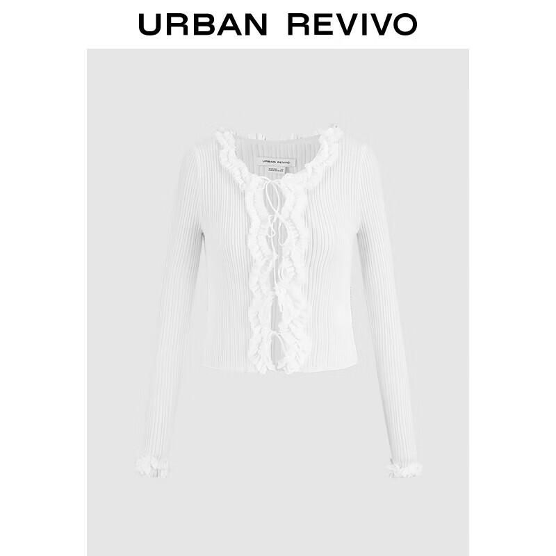 UR Women s Elegant Ruffle Trim Tie-Front Knit Cardigan M
UR Women s Elegant Ruffle Trim Tie-Front Knit Cardigan M