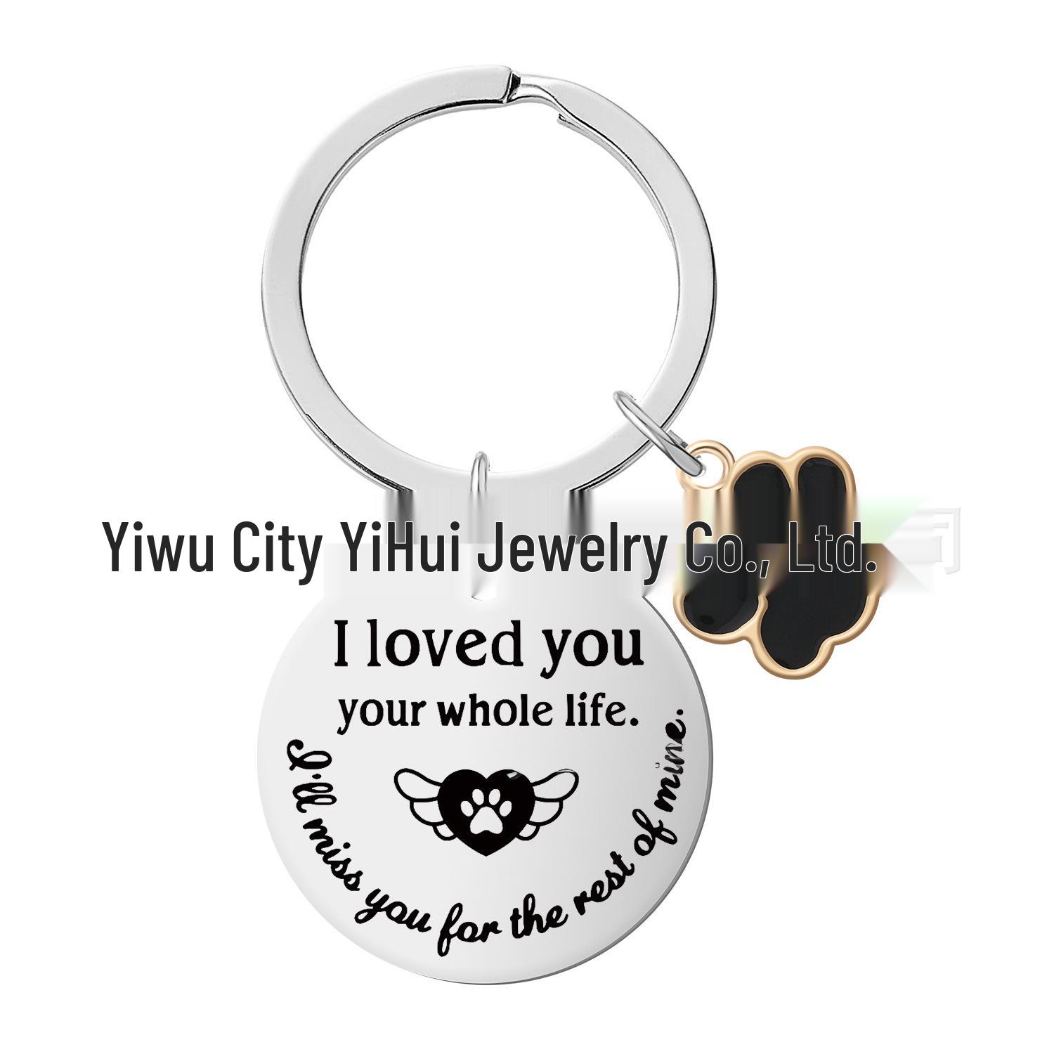 Titanium Steel Engraved Dog Tag Keychain for Pet Lovers and Lost Dog Owners
Titanium Steel Engraved Dog Tag Keychain for Pet Lovers and Lost Dog Owners