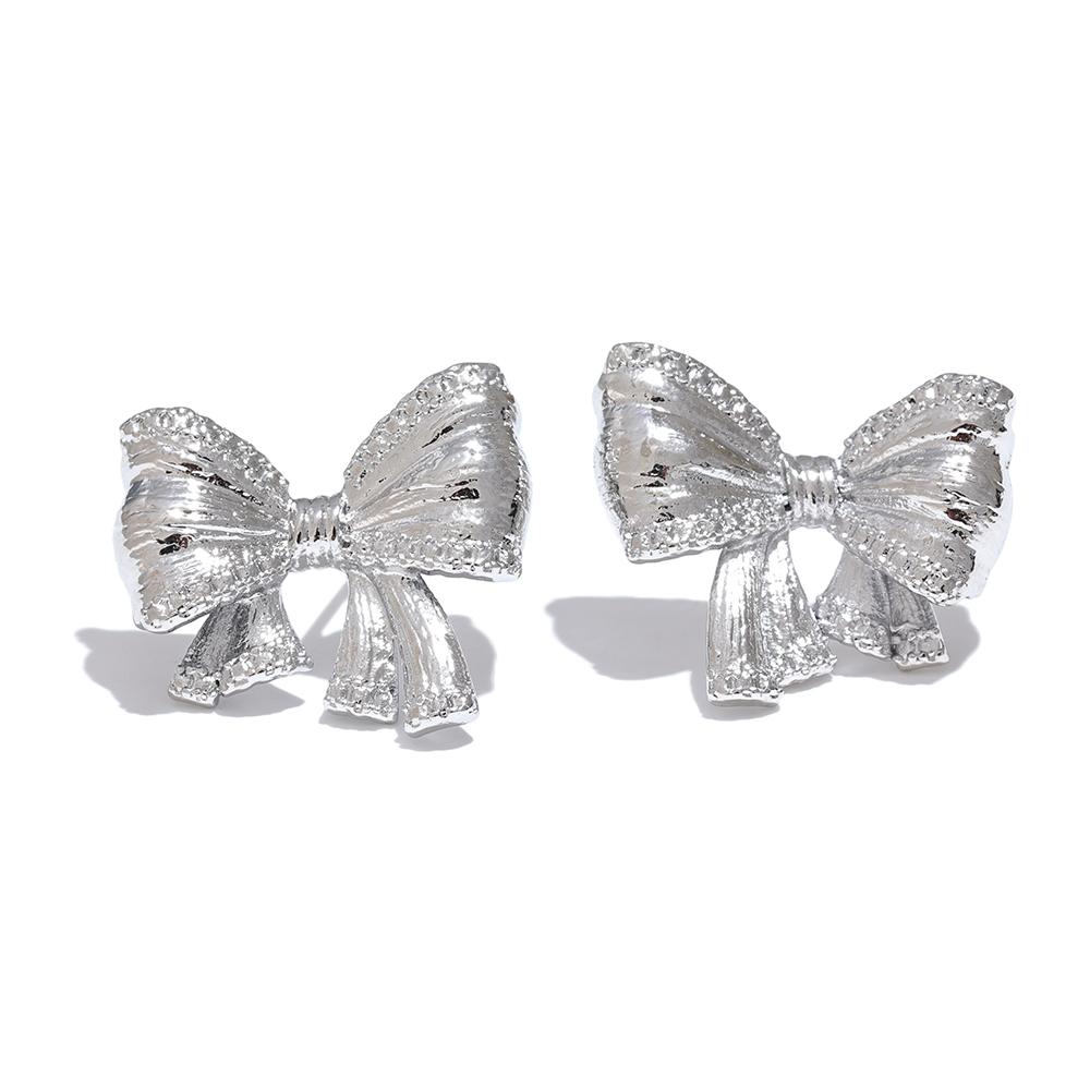 Yhpup Hot Style Waterproof Golden Bowknot Bow knot Stud Earrings Prevent Allergy Stainless Steel 18K Plated Charm Jewelry
Yhpup Hot Style Waterproof Golden Bowknot Bow knot Stud Earrings Prevent Allergy Stainless Steel 18K Plated Charm Jewelry