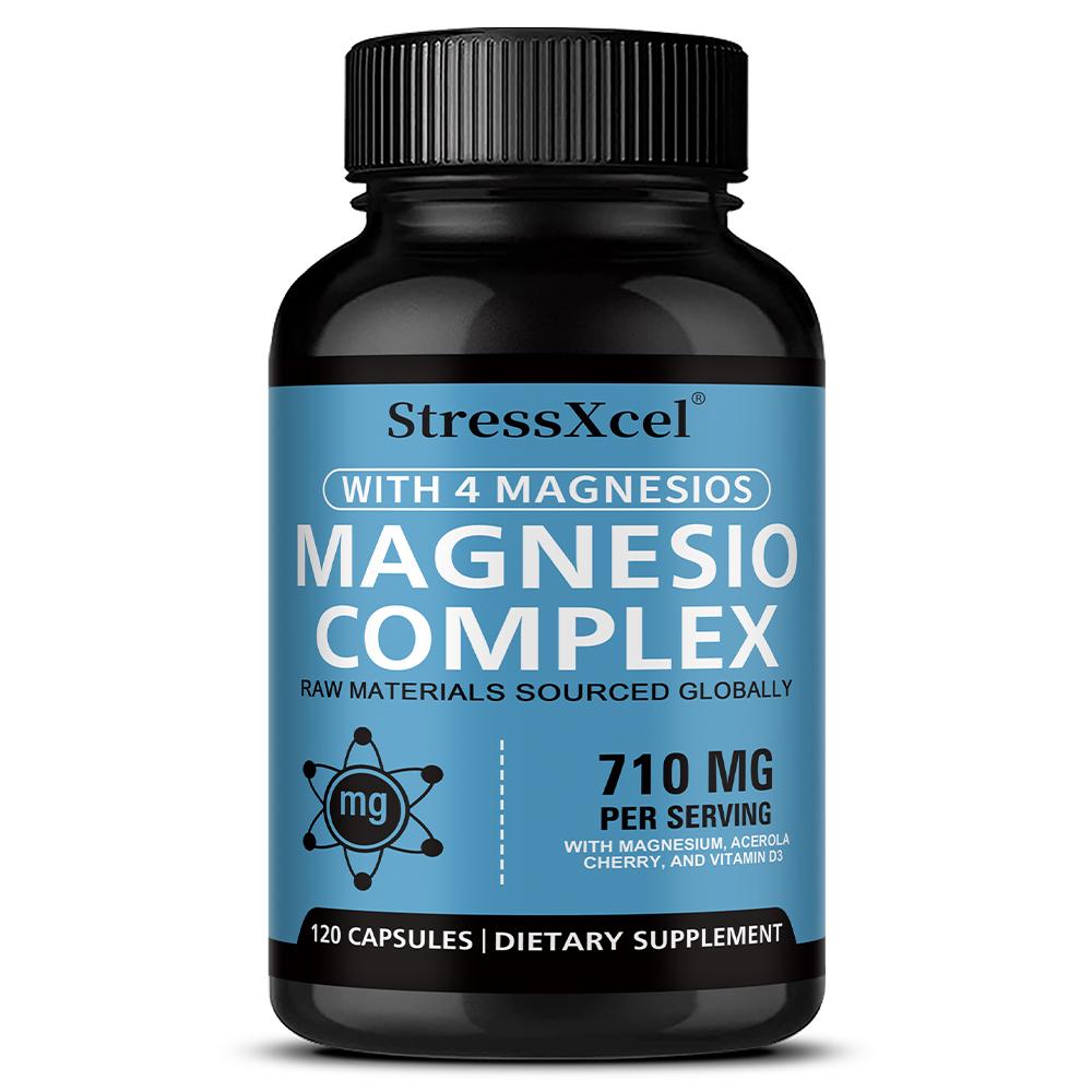 Magnesio Complex Dietary Supplement, With Vitamin D3, 4 Magnesios, 120 Capsules Per Bottle 120 Capsules
Magnesio Complex Dietary Supplement, With Vitamin D3, 4 Magnesios, 120 Capsules Per Bottle 120 Capsules