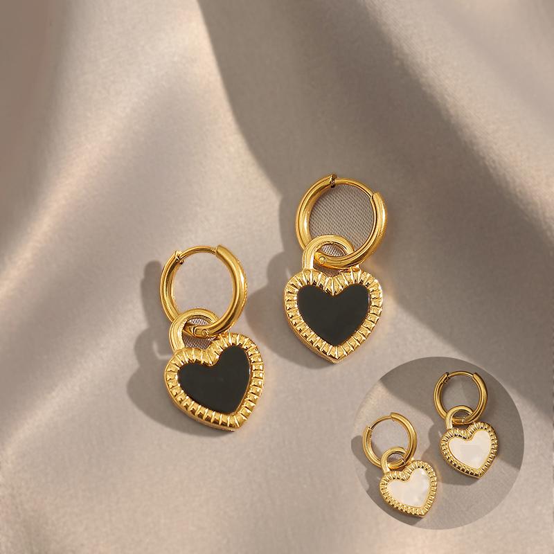 European and American Luxury Stainless Steel Two-side Shell Heart Pendant Earrings 2026 Fashion Jewelry For Womens Set accessory
European and American Luxury Stainless Steel Two-side Shell Heart Pendant Earrings 2026 Fashion Jewelry For Womens Set accessory
