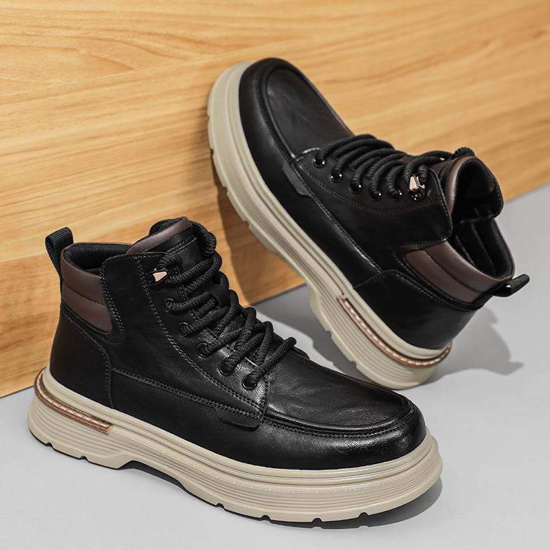 New Men s Autumn High-top British-style Retro Casual Leather Shoes, High-top Sports Thick-soled Height-increasing Work Shoes 40
New Men s Autumn High-top British-style Retro Casual Leather Shoes, High-top Sports Thick-soled Height-increasing Work Shoes 40