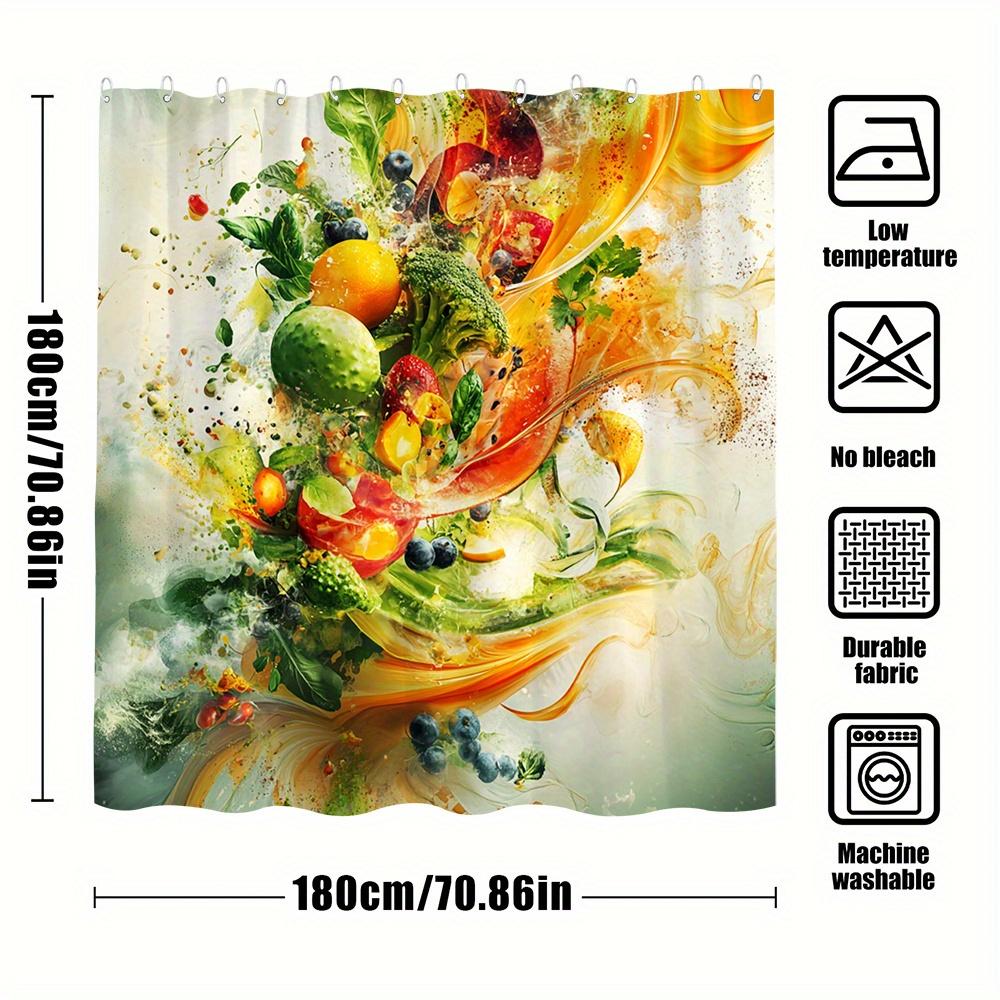 1Pc Serene Mountain Landscape Shower Curtain - Vibrant Digital Painting, Cascading Waterfall, Lush Greenery, Snow-Capped Peaks W60H190(CM)-1 Pcs
1Pc Serene Mountain Landscape Shower Curtain - Vibrant Digital Painting, Cascading Waterfall, Lush Greenery, Snow-Capped Peaks W60H190(CM)-1 Pcs