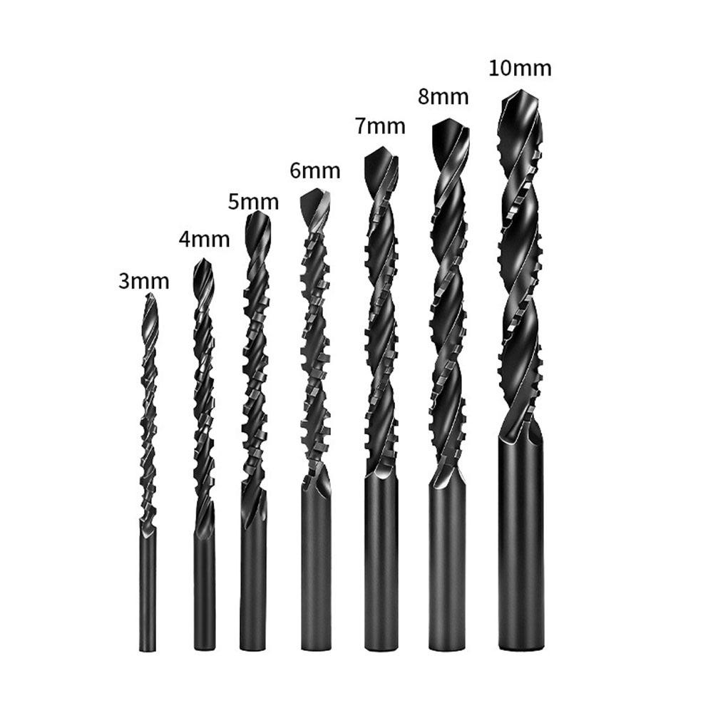 New HSS Twist Drill Bit Set 3-10mm Serrated Spiral Grooving Saw-cut Serrated Drill Bit Drill
New HSS Twist Drill Bit Set 3-10mm Serrated Spiral Grooving Saw-cut Serrated Drill Bit Drill