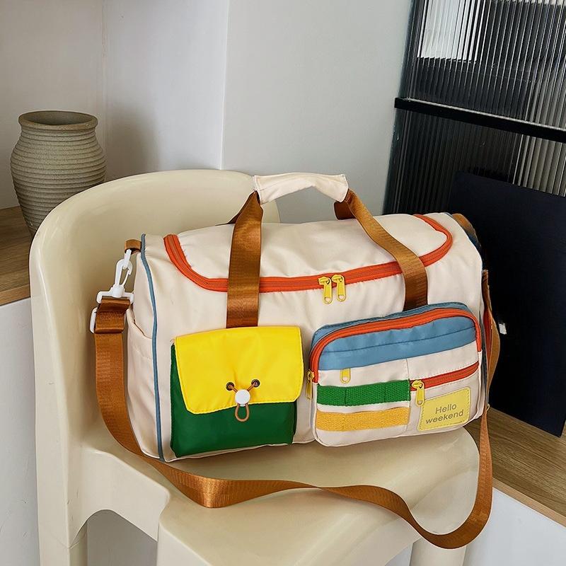 Crossbody Sports Fitness Bag, Large Capacity Travel Hand Luggage Bag, Fashionable Short Trip Business Travel Bag бежевий
Crossbody Sports Fitness Bag, Large Capacity Travel Hand Luggage Bag, Fashionable Short Trip Business Travel Bag бежевий