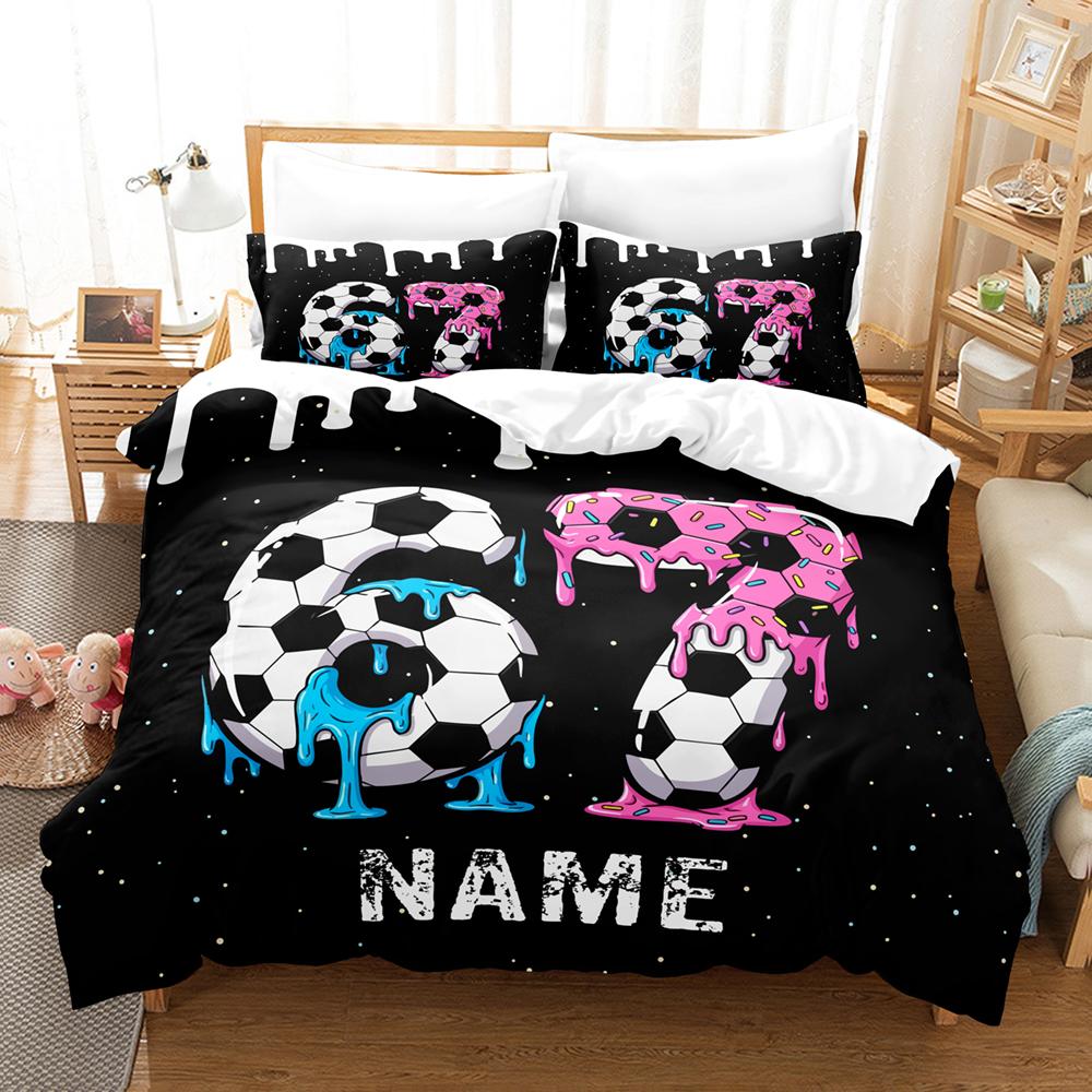 Custom Name Duvet Cover Set (No Filling) Soft Ball Sports Bedding Set Single Twin Full Size Gift For Teens Adults Bedroom Decor Audouble180x210cm
Custom Name Duvet Cover Set (No Filling) Soft Ball Sports Bedding Set Single Twin Full Size Gift For Teens Adults Bedroom Decor Audouble180x210cm