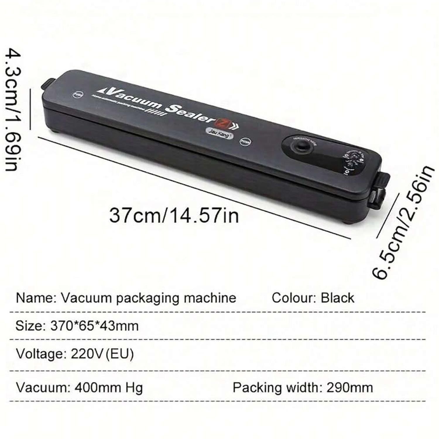 1 шт. Домашний кухонный вакуумный упаковщик с 10 вакуумными пакетами, 220 В ЕС European Standard чёрный
1 шт. Домашний кухонный вакуумный упаковщик с 10 вакуумными пакетами, 220 В ЕС European Standard чёрный