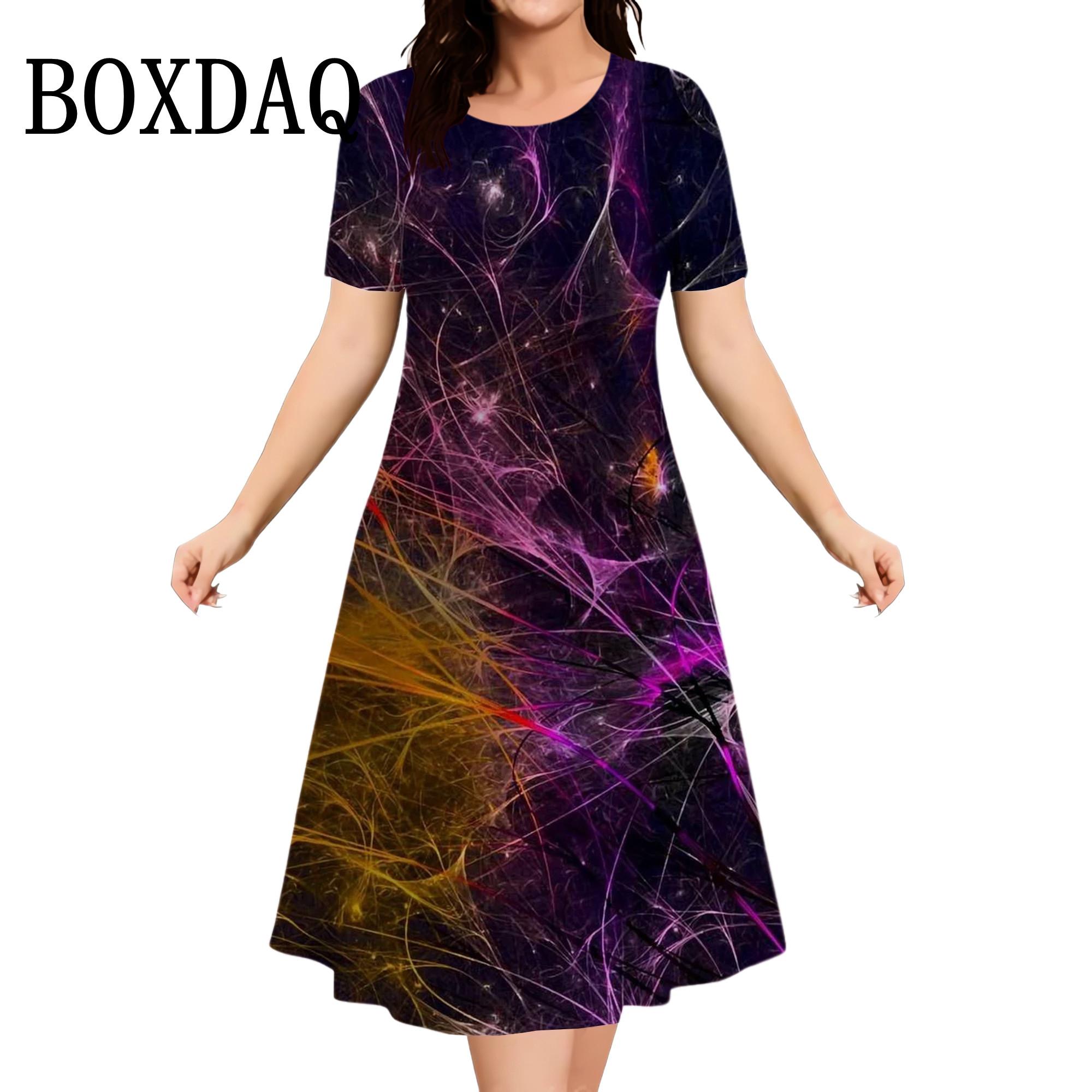 Fashion Summer Dresses Women Tie Dye Gradient 3D Print Short Dress Streetwear Casual Plus Size Short Sleeve Loose Dress 8XL
Fashion Summer Dresses Women Tie Dye Gradient 3D Print Short Dress Streetwear Casual Plus Size Short Sleeve Loose Dress 8XL