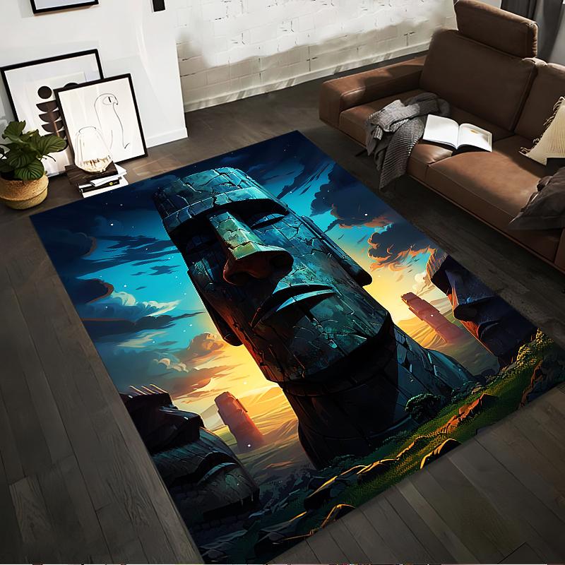 Easter Island Stone Statues Carpet with Sunset Sky Landscape Pattern Suitable for use as an anti-slip for living room bedroom sofas 40x60cm( 15x23in )
Easter Island Stone Statues Carpet with Sunset Sky Landscape Pattern Suitable for use as an anti-slip for living room bedroom sofas 40x60cm( 15x23in )