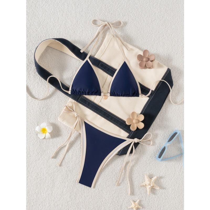 Женский купальник новый контрастный цвет окантовка шнуровка сексуальный раздельный купальник L
Женский купальник новый контрастный цвет окантовка шнуровка сексуальный раздельный купальник L