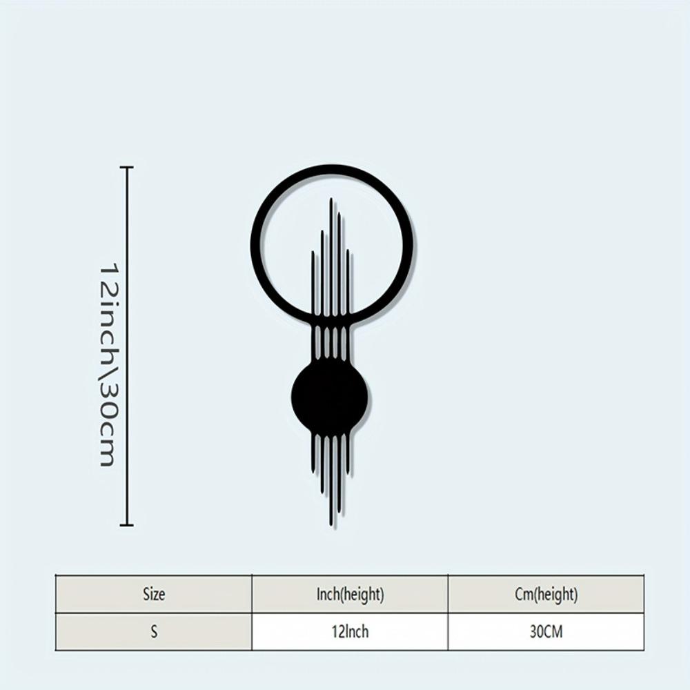 1pc Geometric Metal Wall Art Minimalist Black Iron Design Vintage Elegant for Office Living Room Christmas Gift 30 cm / 12 inches
1pc Geometric Metal Wall Art Minimalist Black Iron Design Vintage Elegant for Office Living Room Christmas Gift 30 cm / 12 inches