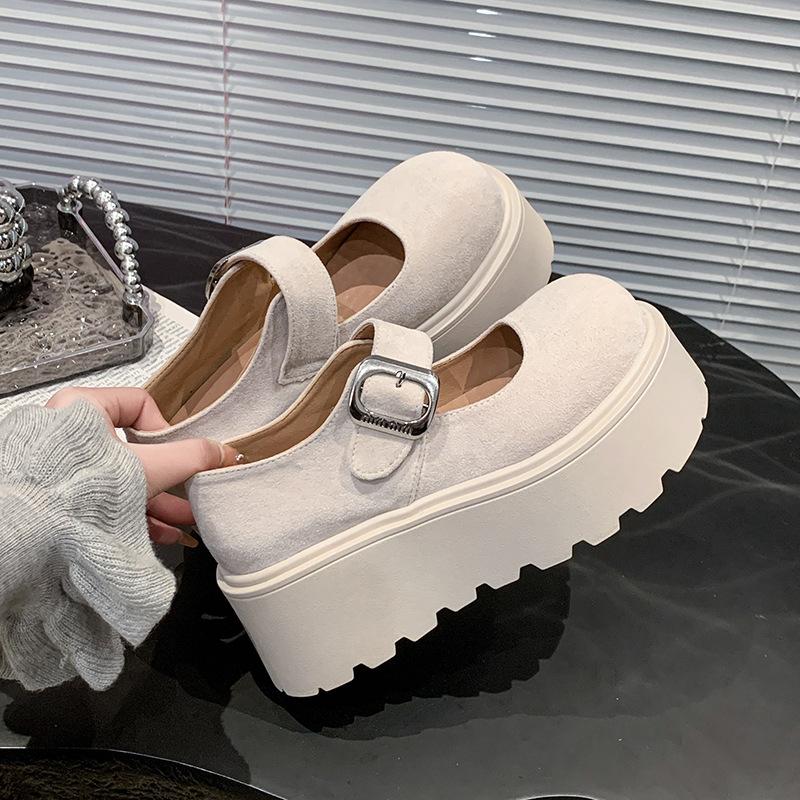 Женские весенние туфли Мэри Джейн в стиле ретро на толстой подошве, кожаные, на липучке, нескользящие, увеличивающие рост 39
Женские весенние туфли Мэри Джейн в стиле ретро на толстой подошве, кожаные, на липучке, нескользящие, увеличивающие рост 39