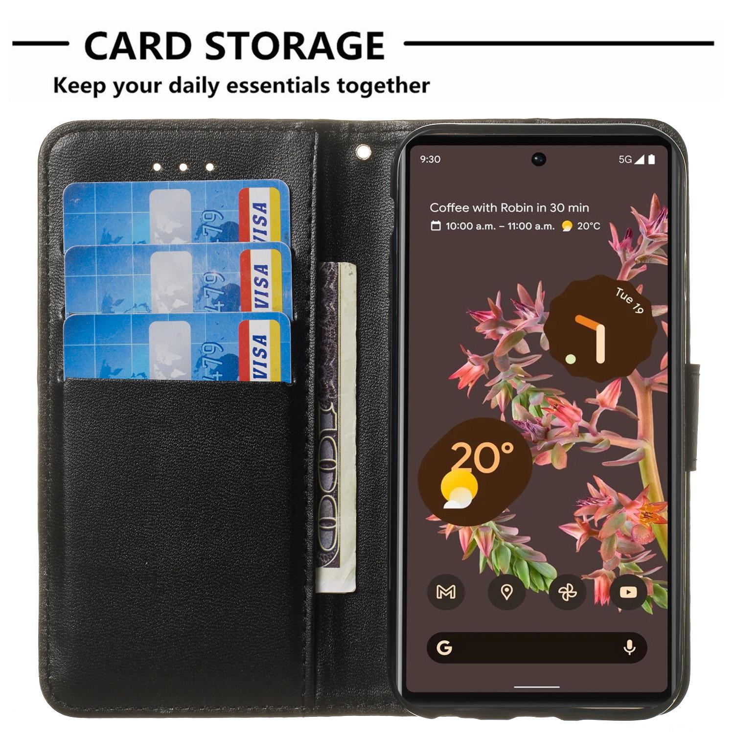 B40 For Google Pixel 6 Pro 5G Wallet Stand Phone Cover PU Leather+TPU Slim Smartphone Case Black
B40 For Google Pixel 6 Pro 5G Wallet Stand Phone Cover PU Leather+TPU Slim Smartphone Case Black