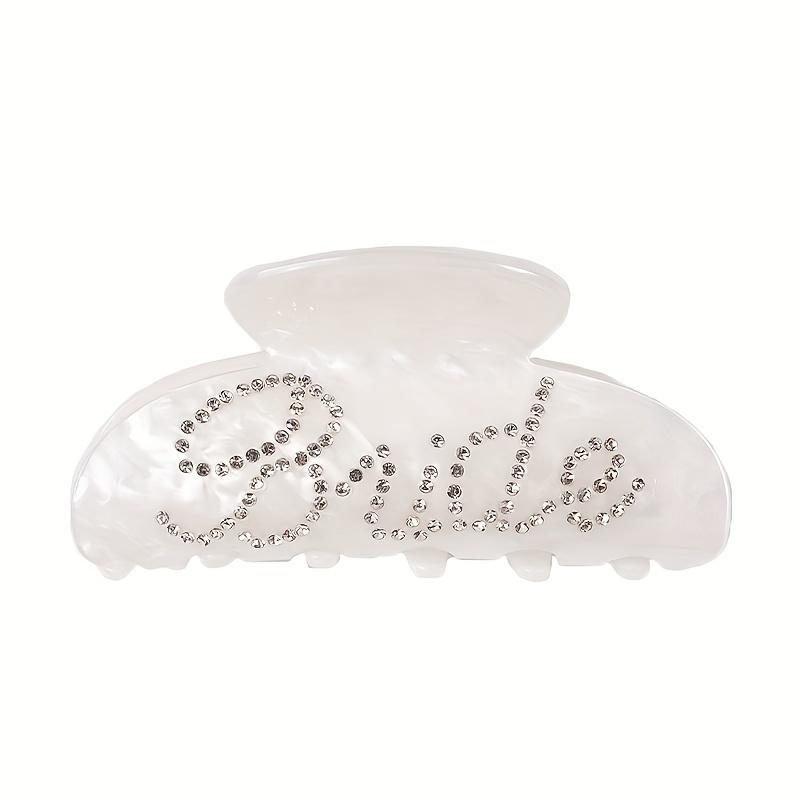 Elegant Acrylic Hair Claw with Rhinestone Embellishments, Non Slip Grip Ponytail Holder for Women, Sweet Style Oblong Shape, Single Piece, Bridal Hair белый
Elegant Acrylic Hair Claw with Rhinestone Embellishments, Non Slip Grip Ponytail Holder for Women, Sweet Style Oblong Shape, Single Piece, Bridal Hair белый