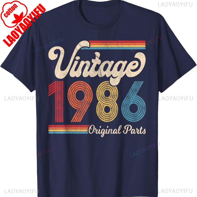 Vintage 1986 Birthday Gift Unisex Women Born Made Printed Tshirt Tops Fashion Casual Style Streetwear Adult Tops Tee Shirt Short 4XL
Vintage 1986 Birthday Gift Unisex Women Born Made Printed Tshirt Tops Fashion Casual Style Streetwear Adult Tops Tee Shirt Short 4XL