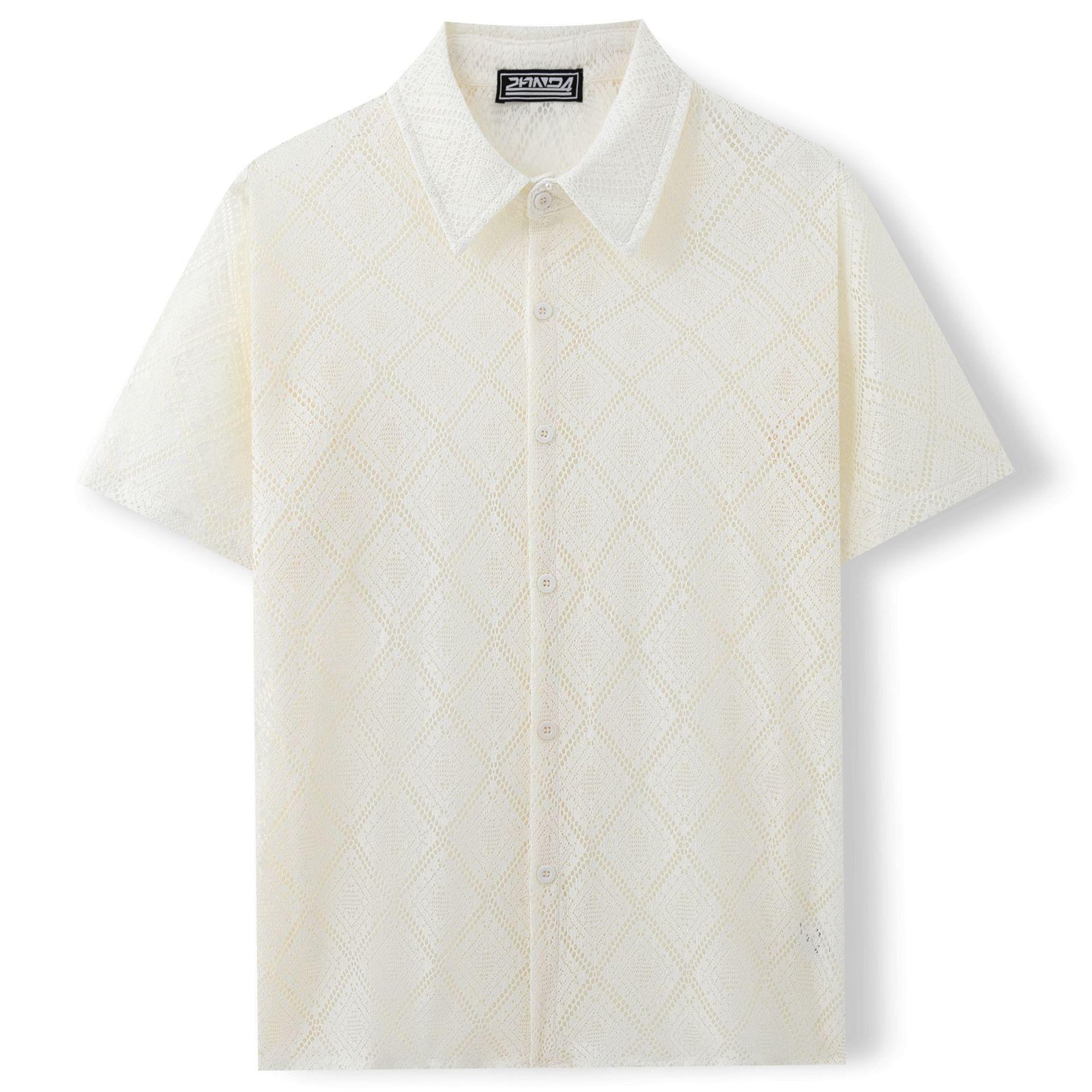 Men s Summer Hong Kong-Style Hollowed Lace Shirt A0405 - Casual Short Sleeve XL белый
Men s Summer Hong Kong-Style Hollowed Lace Shirt A0405 - Casual Short Sleeve XL белый