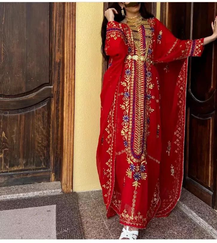 Hand Work Gown Dress Moroccan Stylish Abaya Long Dubai Islamic Kaftan Farasha XS червоний
Hand Work Gown Dress Moroccan Stylish Abaya Long Dubai Islamic Kaftan Farasha XS червоний
