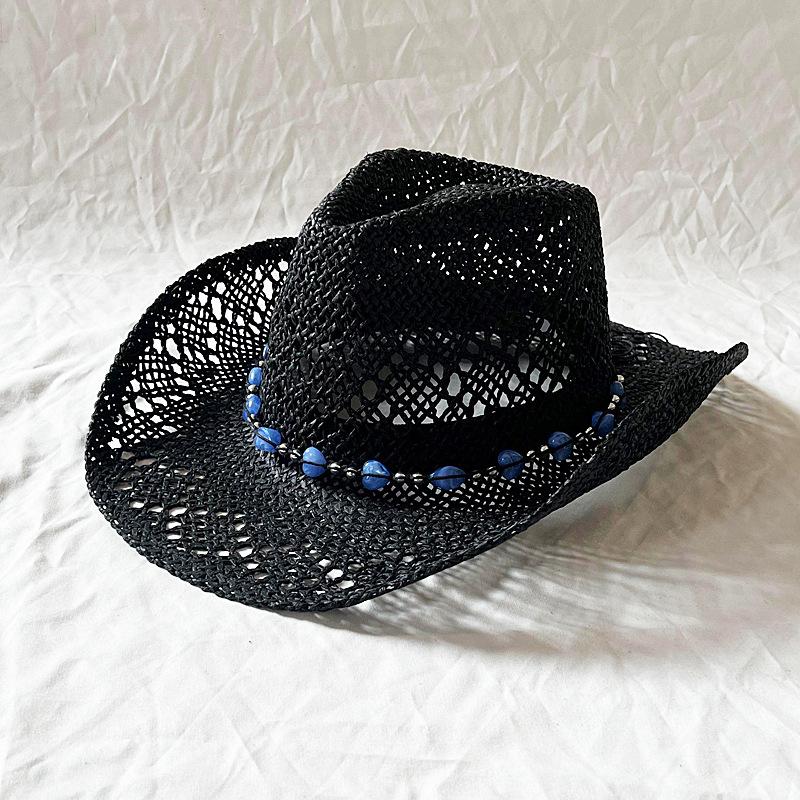 Handmade Hollow Out Cowboy Hat Love Bead Embellished Rolled Brim Western Summer Beach Sun Hat for Women M 56-58cm чорний
Handmade Hollow Out Cowboy Hat Love Bead Embellished Rolled Brim Western Summer Beach Sun Hat for Women M 56-58cm чорний