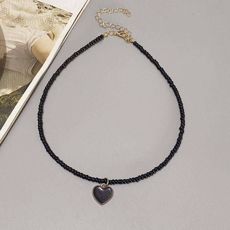Bohemian Handmade Beaded Chain Chokers for Girls Cute Love Heart Pendant Necklace Femme Jewelry Accessories Gifts чорний
Bohemian Handmade Beaded Chain Chokers for Girls Cute Love Heart Pendant Necklace Femme Jewelry Accessories Gifts чорний