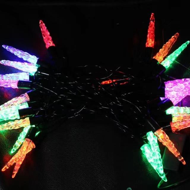 Outdoor Colorful LED Icicle String Lights - Plug-in Fairy Lights for Christmas and Garden Decorations Plug-in Black Wire 28 LEDs 5M Dual Flash
Outdoor Colorful LED Icicle String Lights - Plug-in Fairy Lights for Christmas and Garden Decorations Plug-in Black Wire 28 LEDs 5M Dual Flash