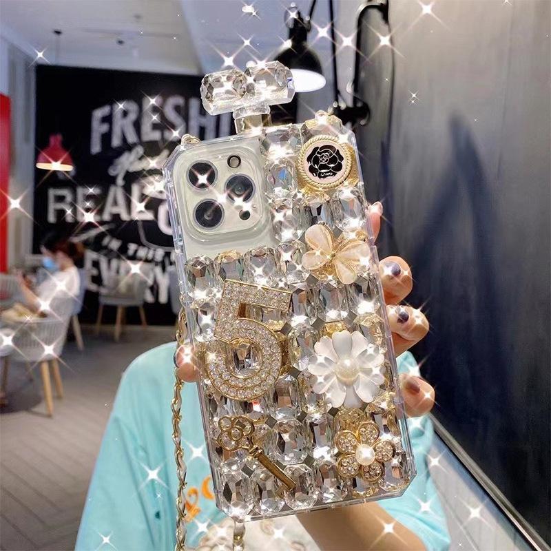Full Diamond Perfume Bottle Phone Case for IPhone17Promax Crossbody Cord for Apple 16 Flower Key Luxury 14 For iPhone 7/8/SE 2020
Full Diamond Perfume Bottle Phone Case for IPhone17Promax Crossbody Cord for Apple 16 Flower Key Luxury 14 For iPhone 7/8/SE 2020