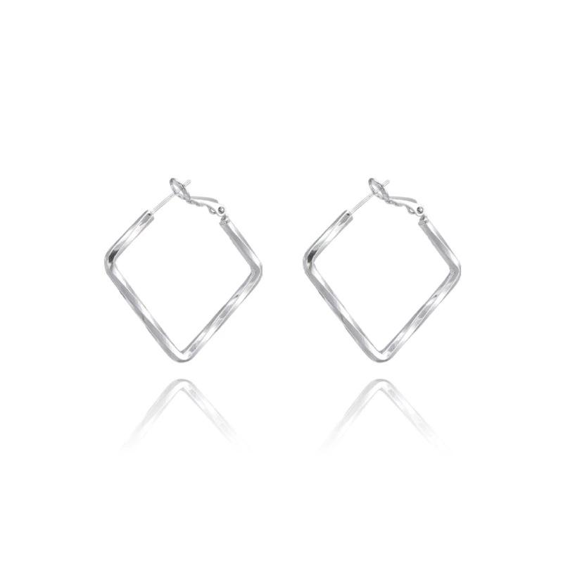 Geometric Design Hoop Earrings Lightweight Metal Square Shape Fashion Accessory for Everyday Wear and Special Occasions One Size серебряный
Geometric Design Hoop Earrings Lightweight Metal Square Shape Fashion Accessory for Everyday Wear and Special Occasions One Size серебряный