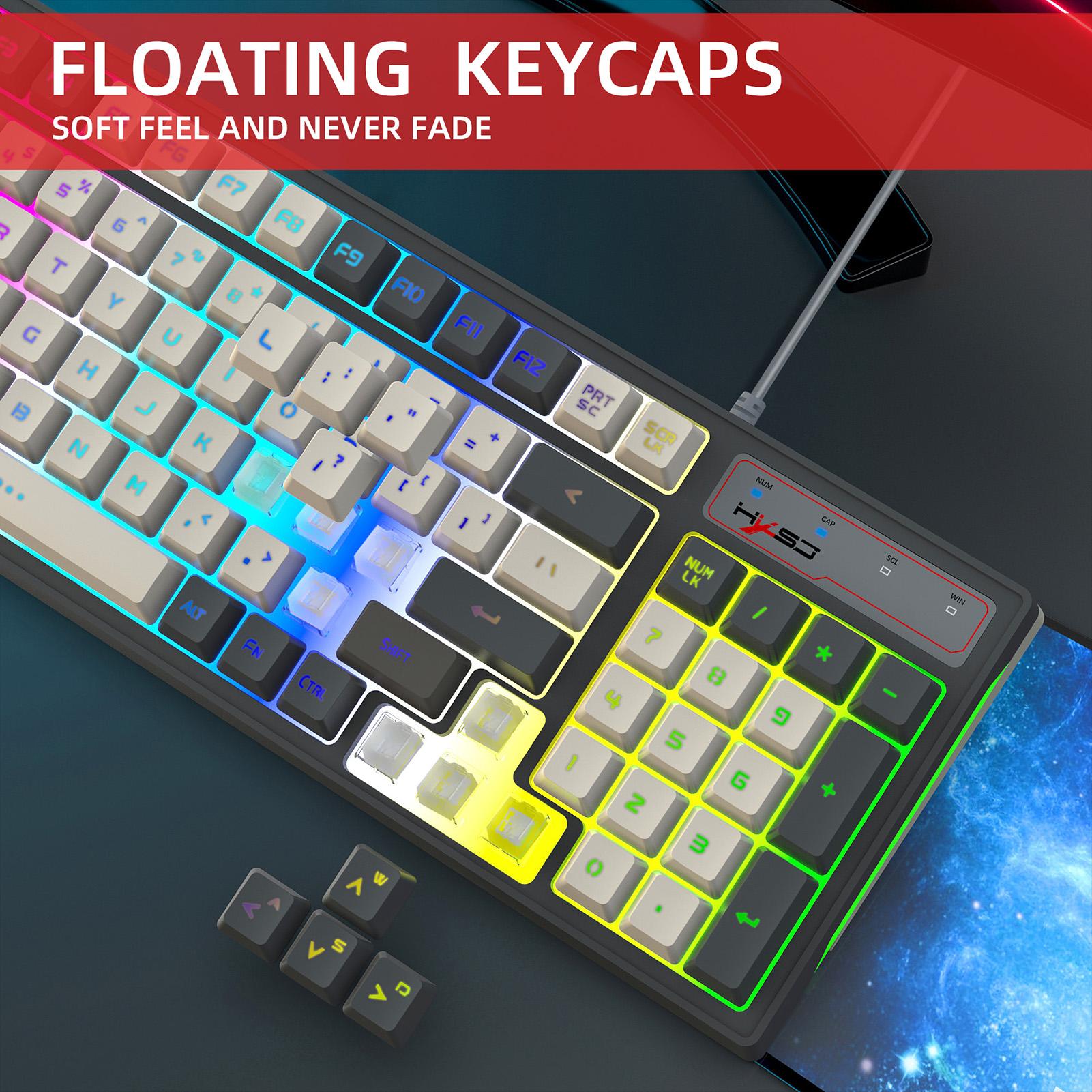 HXSJ V600 Проводная игровая клавиатура K96 RGB Streamer 26 клавиш Бесконфликтная регулируемая композитная подсветка
HXSJ V600 Проводная игровая клавиатура K96 RGB Streamer 26 клавиш Бесконфликтная регулируемая композитная подсветка