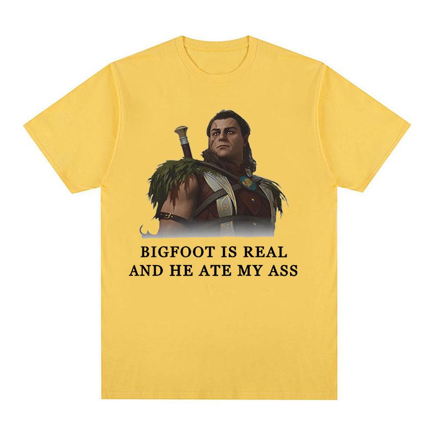 Ретро футболка Halsin Bigfoot Is Real с графическим рисунком Astarion Baldurs Gate 3 Fan Gamer футболки Y2k мужская готическая одежда футболки большого размера
Ретро футболка Halsin Bigfoot Is Real с графическим рисунком Astarion Baldurs Gate 3 Fan Gamer футболки Y2k мужская готическая одежда футболки большого размера