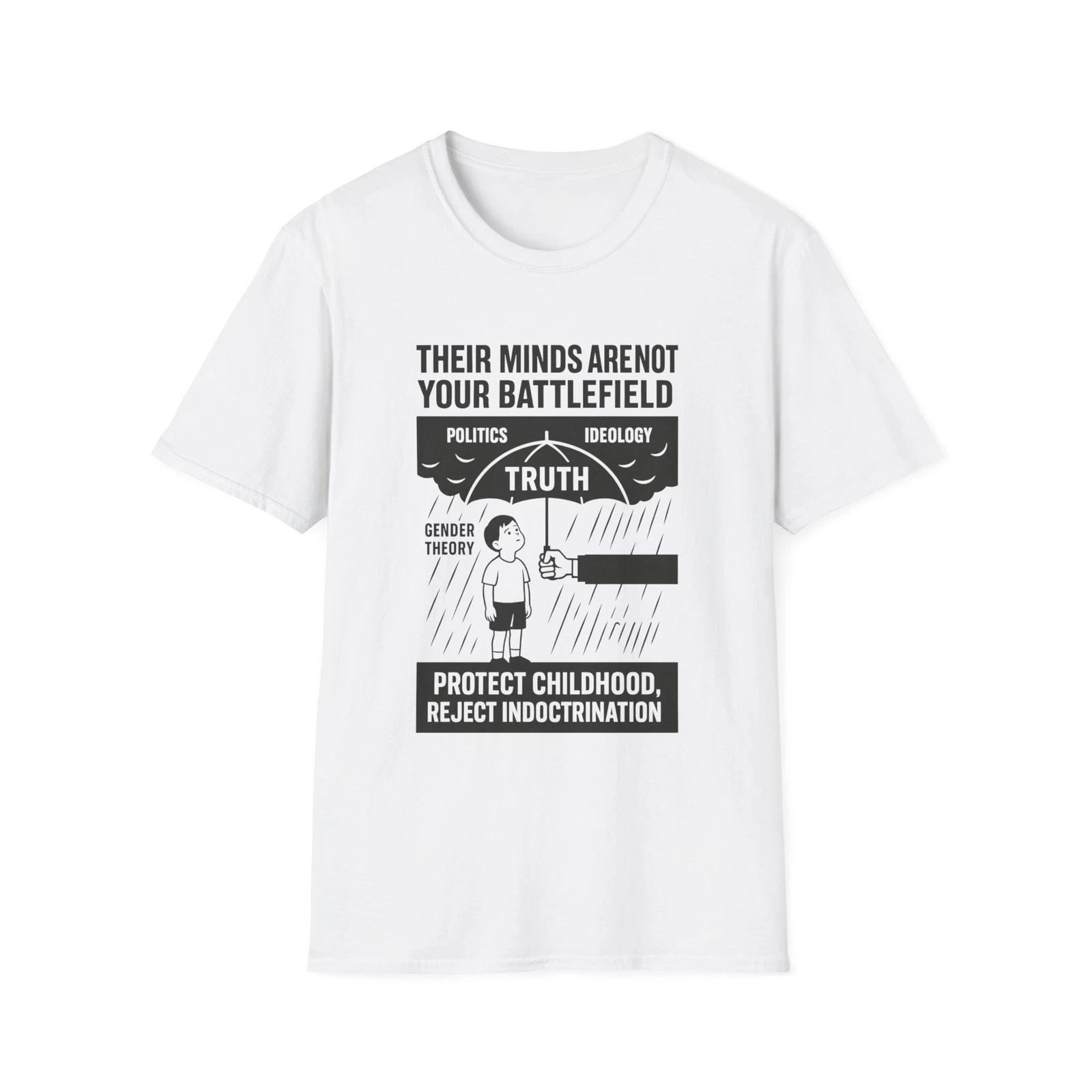 Their Minds Are Not Your Battlefield Tee, Stop child grooming apparel, Patriotic 4XL
Their Minds Are Not Your Battlefield Tee, Stop child grooming apparel, Patriotic 4XL