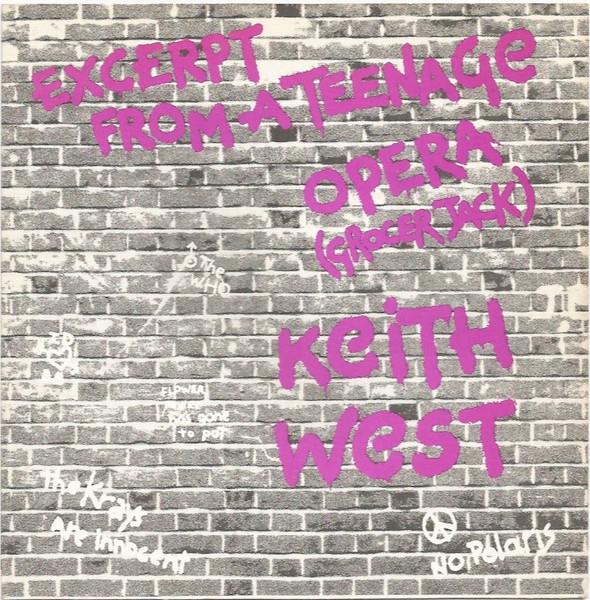 7inch Record KEITH WEST - Excerpt From A Teenage Opera (Groce VID02 Video Records 1981 UK Rock Used
7inch Record KEITH WEST - Excerpt From A Teenage Opera (Groce VID02 Video Records 1981 UK Rock Used