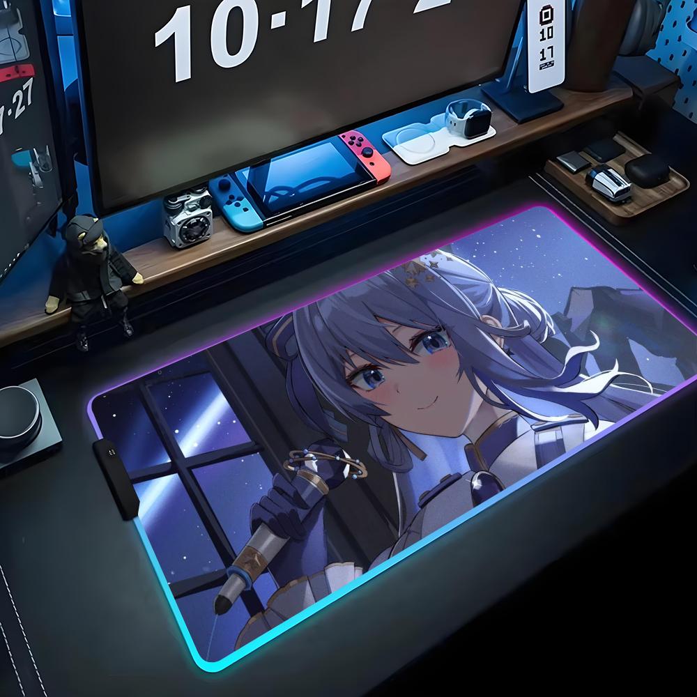Suisei Hoshimachi Mouse Pad RGB Gaming Mousepad Big LED Pad PC Desk Mat Luminous Mouse Pad Large Keyboard Mats Table Rug With RGB600x300x3mm
Suisei Hoshimachi Mouse Pad RGB Gaming Mousepad Big LED Pad PC Desk Mat Luminous Mouse Pad Large Keyboard Mats Table Rug With RGB600x300x3mm