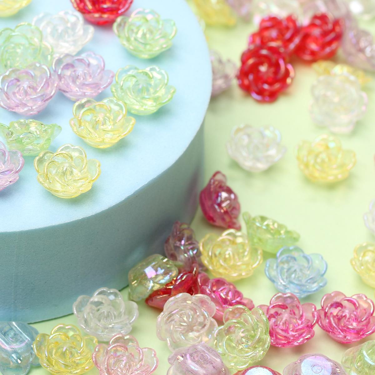 Creative Loose Beads Multicolor Acrylic DIY 14mm Double Hole About250Pcs Jewelry Making Charms For Crafted AB Color Flower Beads Findings Handwork
Creative Loose Beads Multicolor Acrylic DIY 14mm Double Hole About250Pcs Jewelry Making Charms For Crafted AB Color Flower Beads Findings Handwork