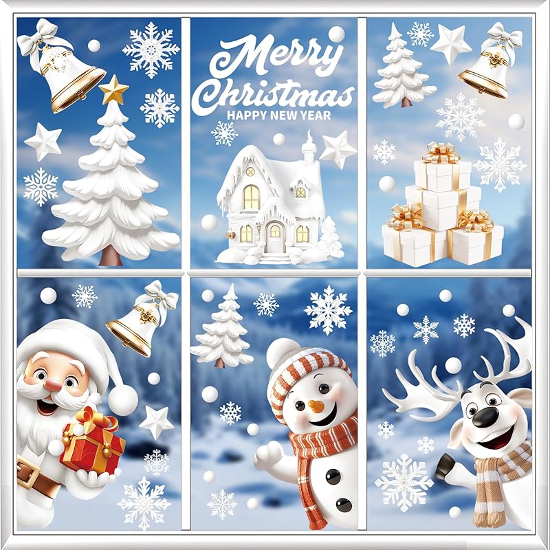 KIKISML Christmas sticker window static electricity stickers removable santa claw snowman christmas tree seal decoration window stickers Merry
KIKISML Christmas sticker window static electricity stickers removable santa claw snowman christmas tree seal decoration window stickers Merry
