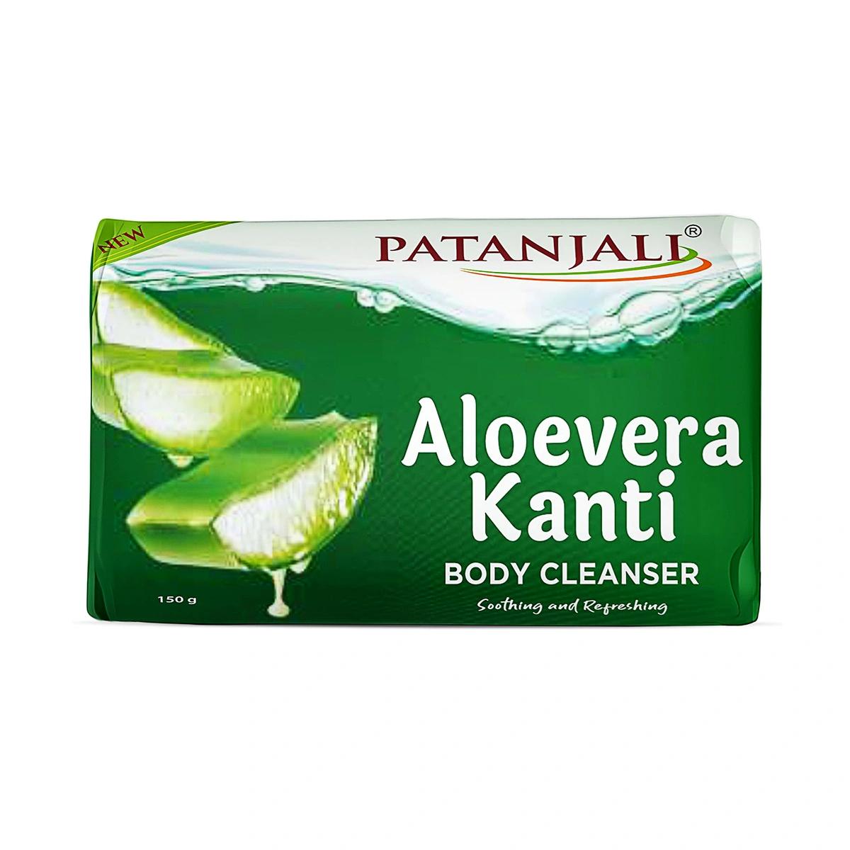 Patanjali Aloevera Kanti Body Cleanser, With Nourishing & Glorifying The Skin, 150gm
Patanjali Aloevera Kanti Body Cleanser, With Nourishing & Glorifying The Skin, 150gm