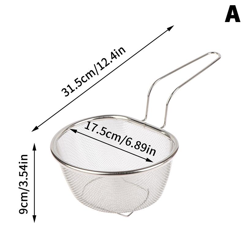 316 Stainless Steel Skimmer Draining Basket,Home Kitchen Noodle Strainer, Fine Mesh Boiling Noodles And Deep-Frying Filter Net
316 Stainless Steel Skimmer Draining Basket,Home Kitchen Noodle Strainer, Fine Mesh Boiling Noodles And Deep-Frying Filter Net
