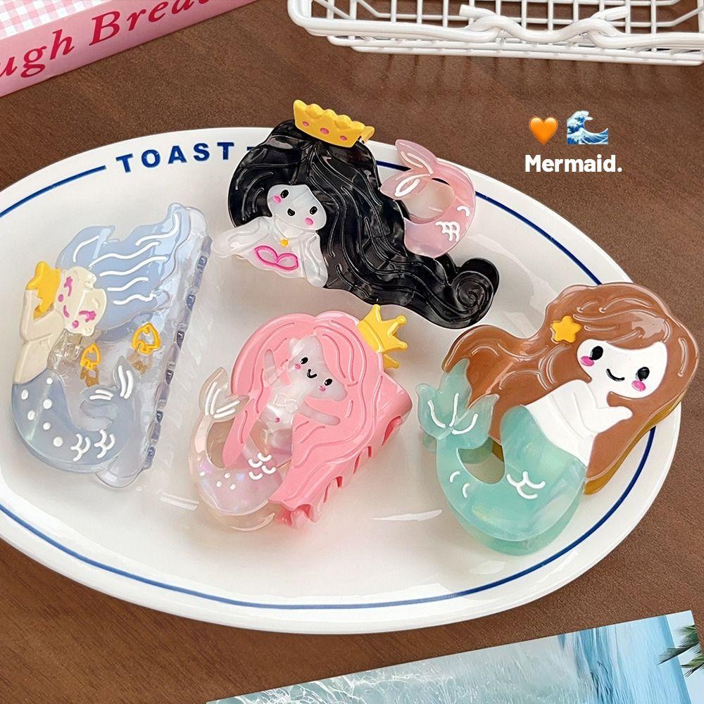 Lovely Cartoon Mermaid Hair Claw Geometry Acetic Acid Shark Clip Funny Creative Hair Claw Female Style2
Lovely Cartoon Mermaid Hair Claw Geometry Acetic Acid Shark Clip Funny Creative Hair Claw Female Style2