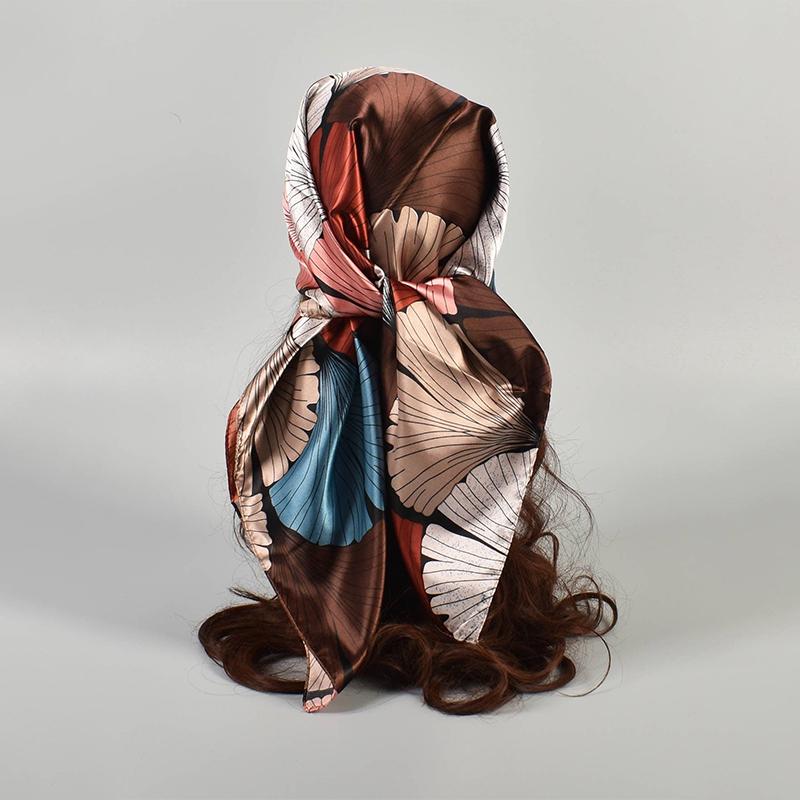 90*90cm Silk Scarf Scarftop Headwraps Women Luxury Design Hair Scarve Sunscreen Beach Hijab Foulard Bandana Femme Headscarf
90*90cm Silk Scarf Scarftop Headwraps Women Luxury Design Hair Scarve Sunscreen Beach Hijab Foulard Bandana Femme Headscarf