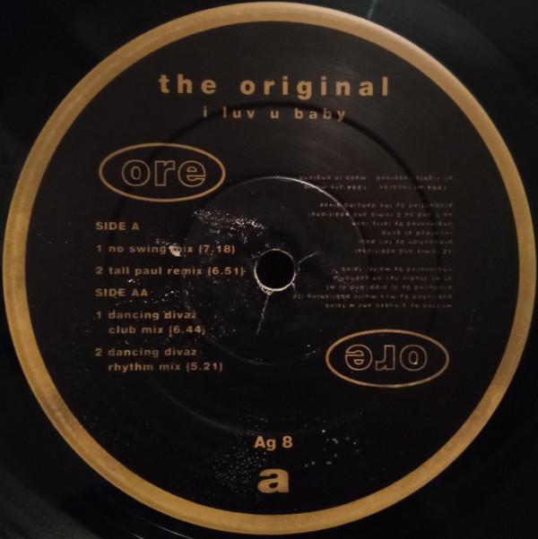 12inch Record ORIGINAL - I Luv U Baby AG8 Ore Music 1995 UK Dance & Electronica Used
12inch Record ORIGINAL - I Luv U Baby AG8 Ore Music 1995 UK Dance & Electronica Used