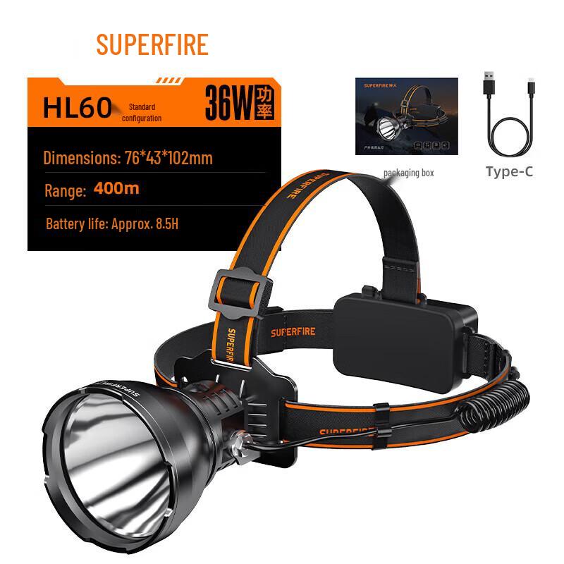 SupFire HL60 All-Aluminum Alloy Rechargeable LED Headlamp
SupFire HL60 All-Aluminum Alloy Rechargeable LED Headlamp